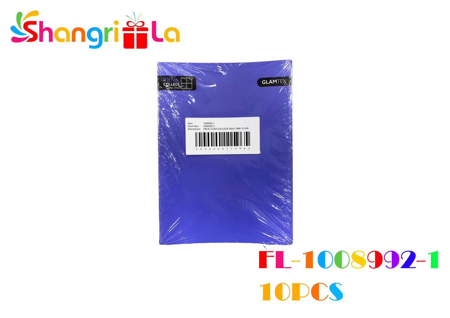 PACK CUADERNOS COLLEGE 10 UNIDADES