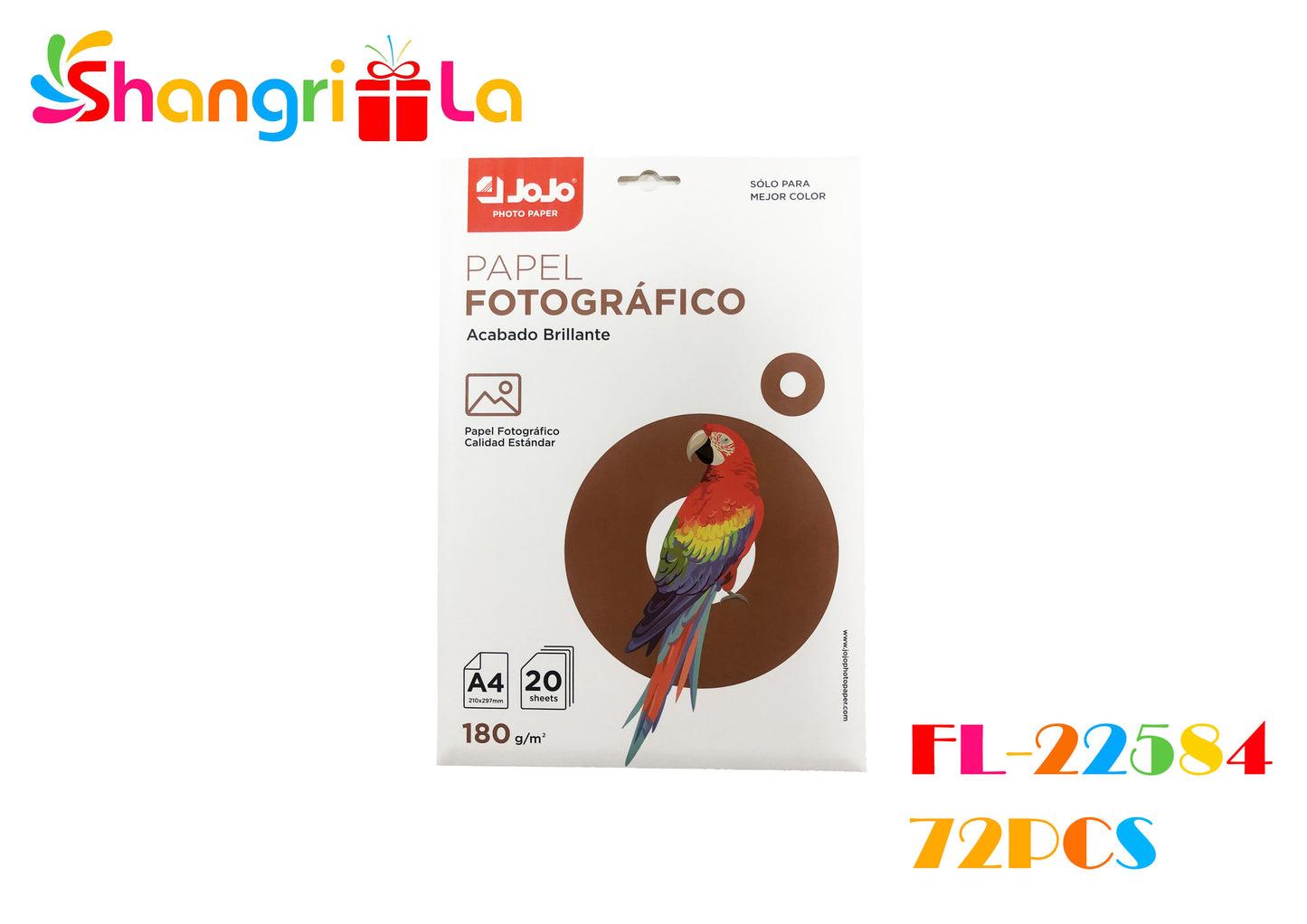 PAPEL FOTOGRAFICO ACABADO BRILLANTE A4 180 G/M2