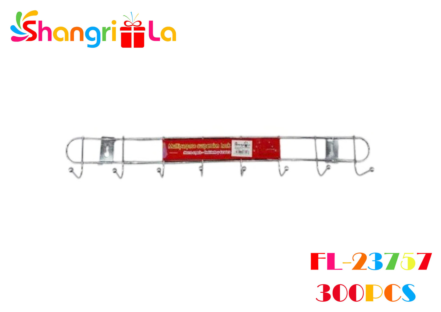 COLGADOR PERCHERO DE PARED METALICO 44CMX5CM