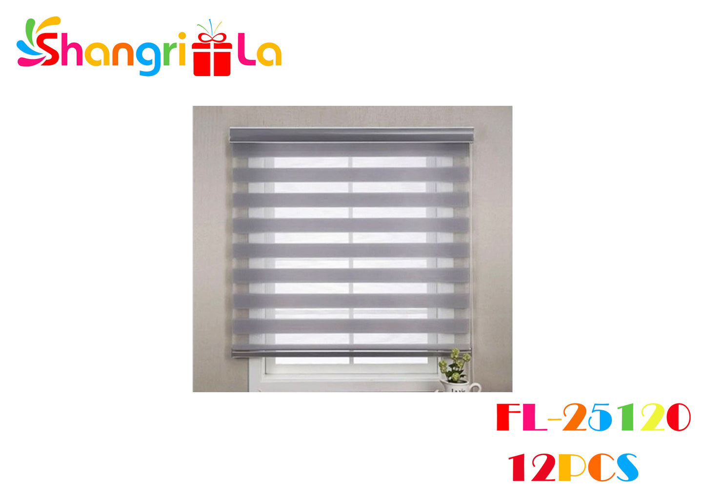 CORTINA ROLLER 120X180CM (GRIS)