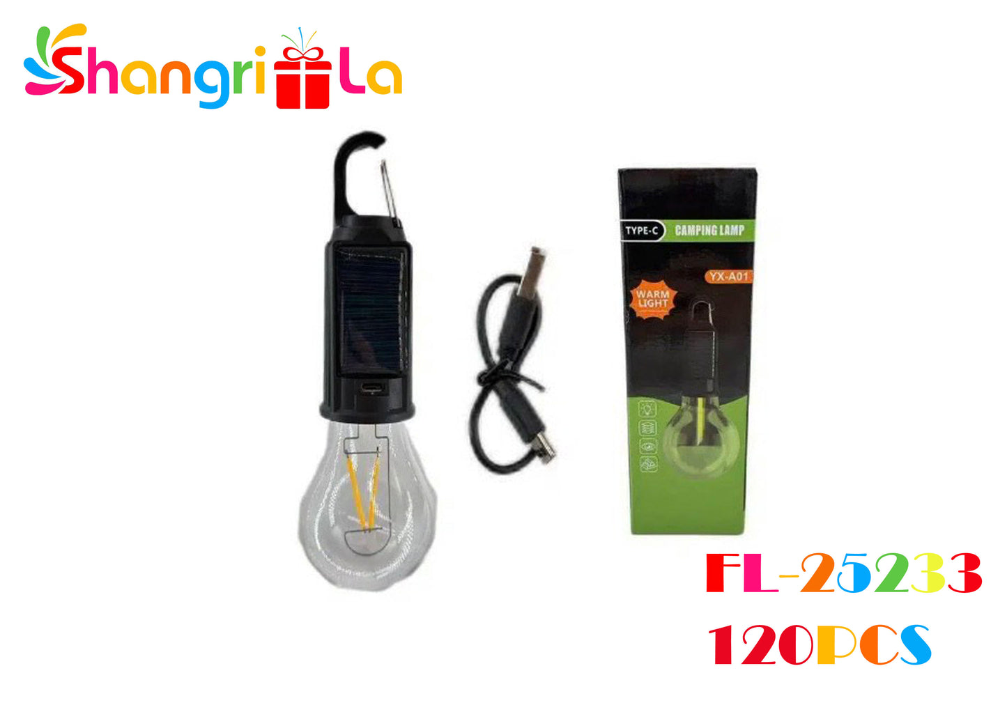 AMPOLLETA TIPO LAMPARA SOLAR CAMPING