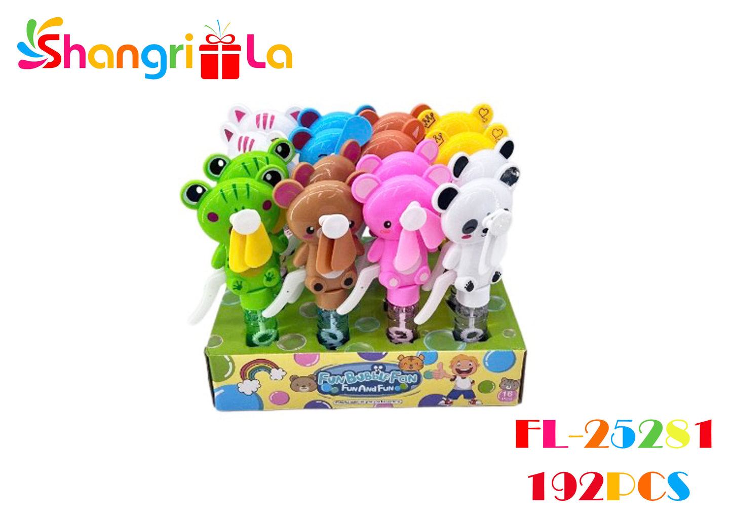 1PCS BURBUJAS CON VENTILADOR MANUAL CON DISEÑO DE ANIMALES