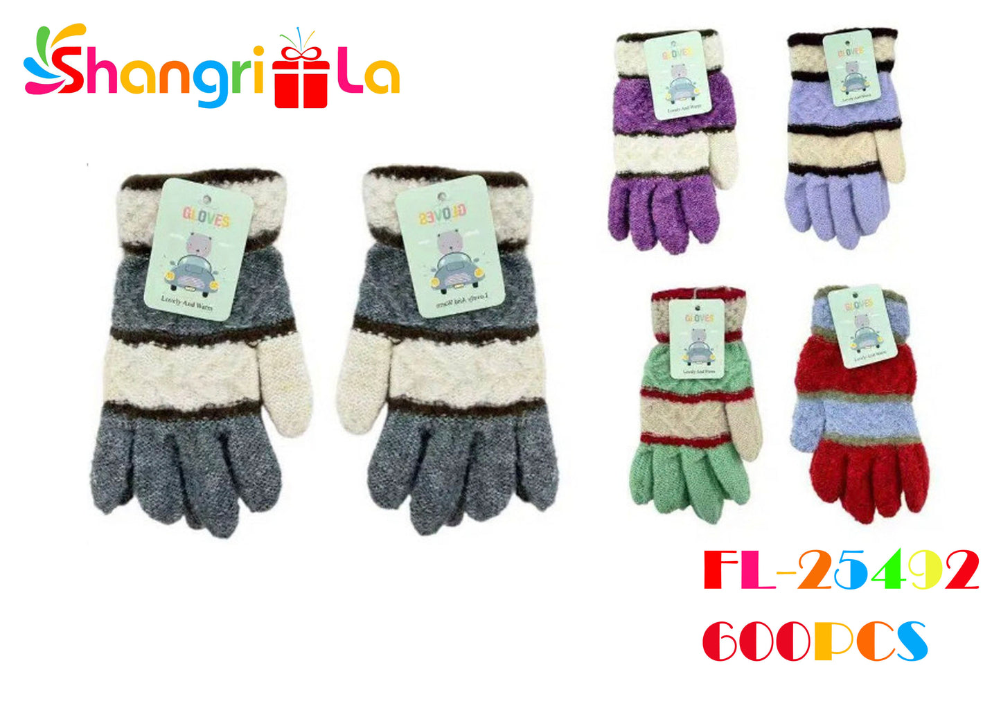 GUANTES PARA INVIERNO DE NIÑO Y NIÑA 18CM