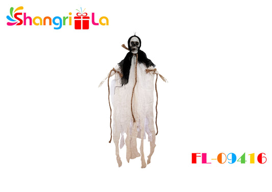ESQUELETO DECORATIVO 70 CM CON COLGANTE