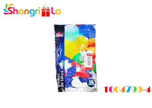 SET 50 GLOBOS TRICOLOR
