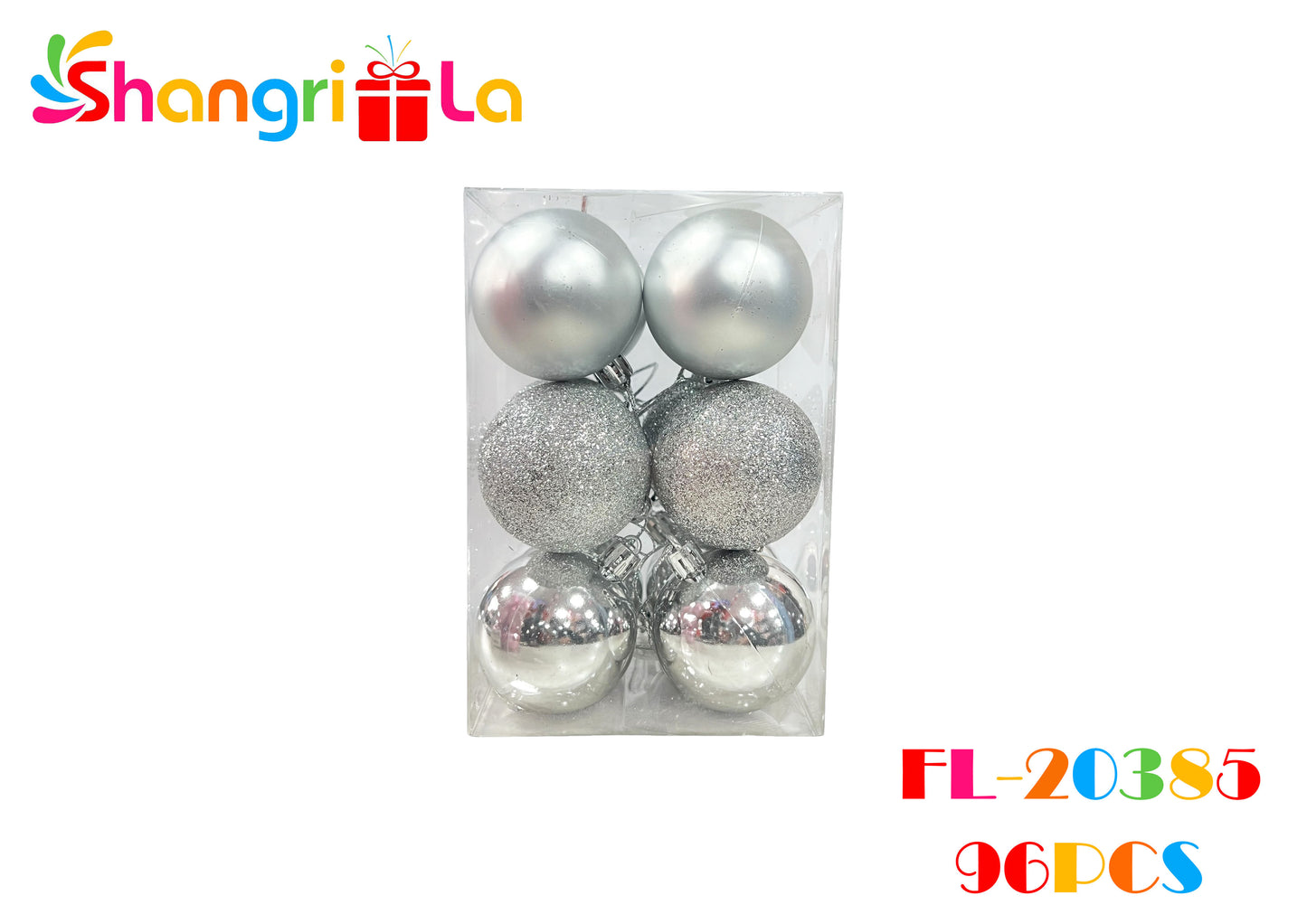PACK 12 ESFERAS NAVIDEÑAS 15.5CM DIAMETRO