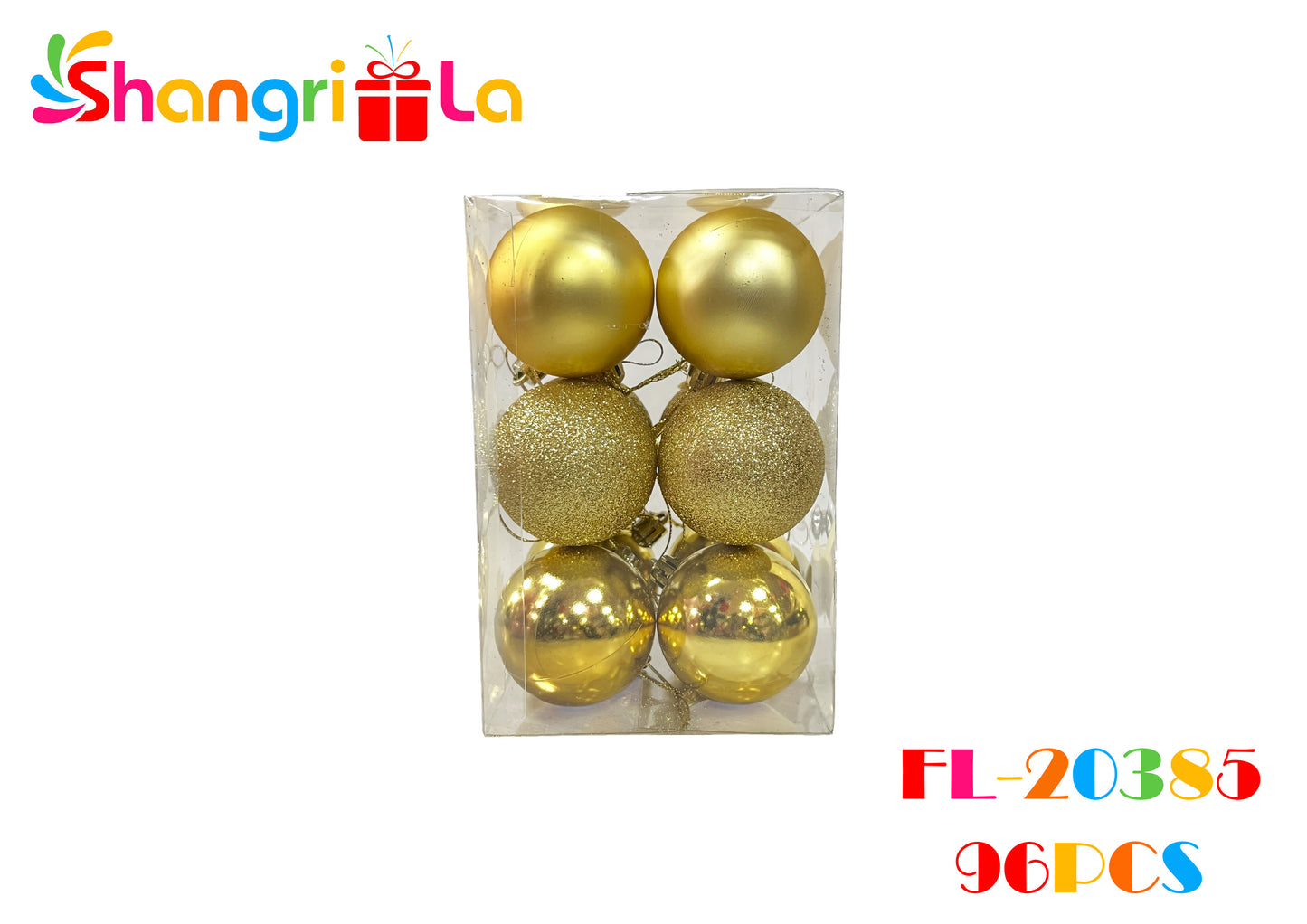 PACK 12 ESFERAS NAVIDEÑAS 15.5CM DIAMETRO