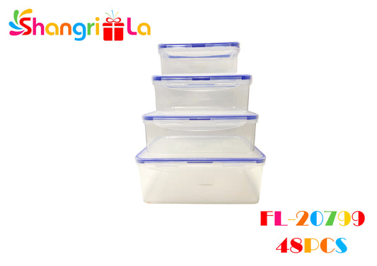 Set de 4 tappers rectangulares hermeticos