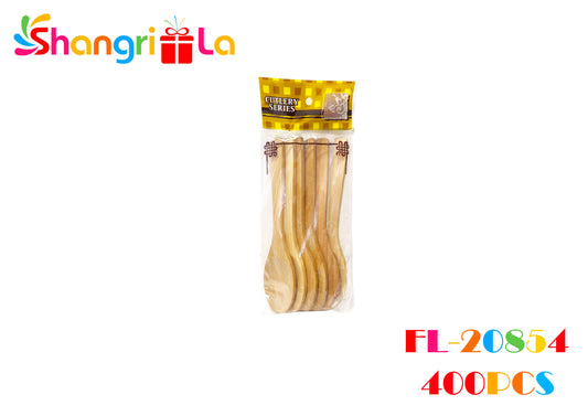 Set de 6 cucharas de madera 15cm