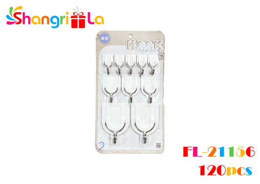 SET 10 GANCHOS DE BAÑO