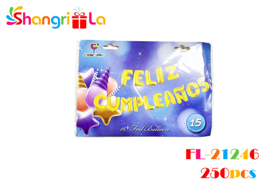 SET DE LETRAS "FELIZ CUMPLEAÑOS"