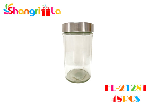 Frasco grande de vidrio con tapa 15.5cm * 26cm de diametro