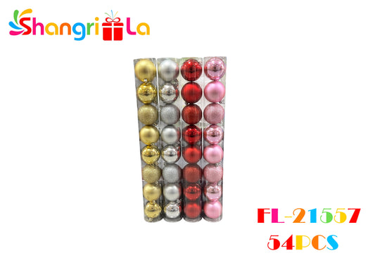 ESFERAS NAVIDEÑAS 6.5CM DE DIAMETRO