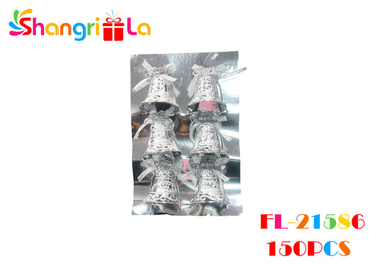 PACK 6 CAMPANITAS NAVIDEÑAS PARA COLGAR