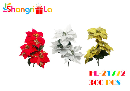 FLORES ARTIFICIALES NAVIDEÑAS