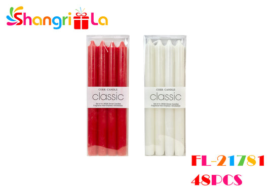 PACK 4 VELAS LARGAS 25CM