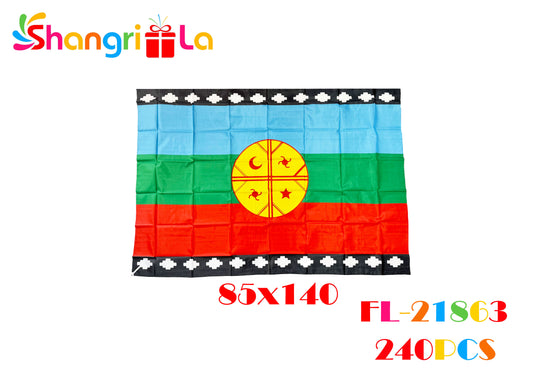 BANDERA MAPUCHE 85x140cm
