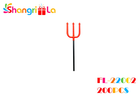 Tridente rojo de halloween 110cm