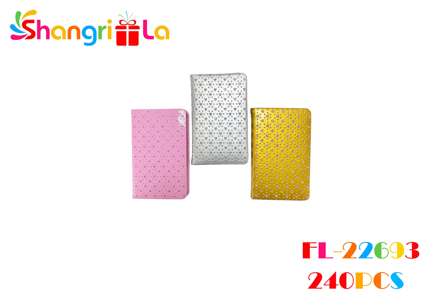 LIBRETA DE BOLSILLO CON DISEÑO DE PIEDRAS BRILLANTES