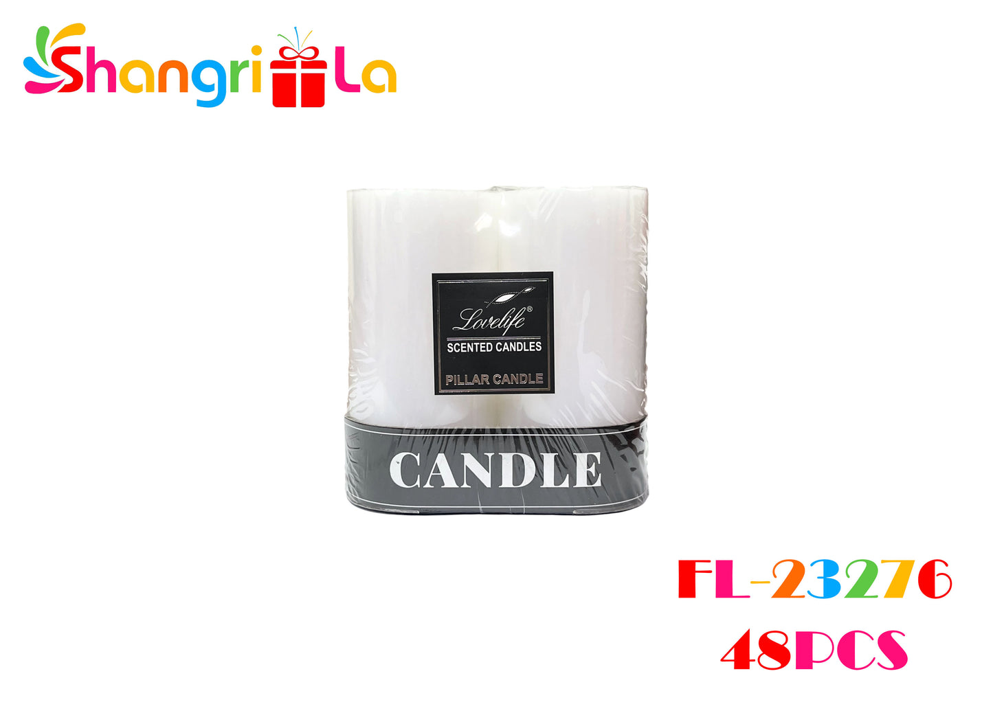 PACK 2 VELAS BLANCAS GRUESAS 10CM