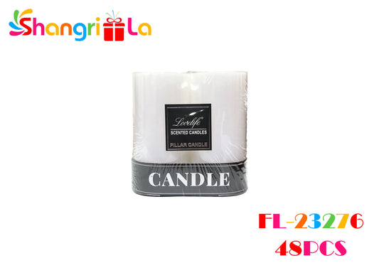 PACK 2 VELAS BLANCAS GRUESAS 10CM