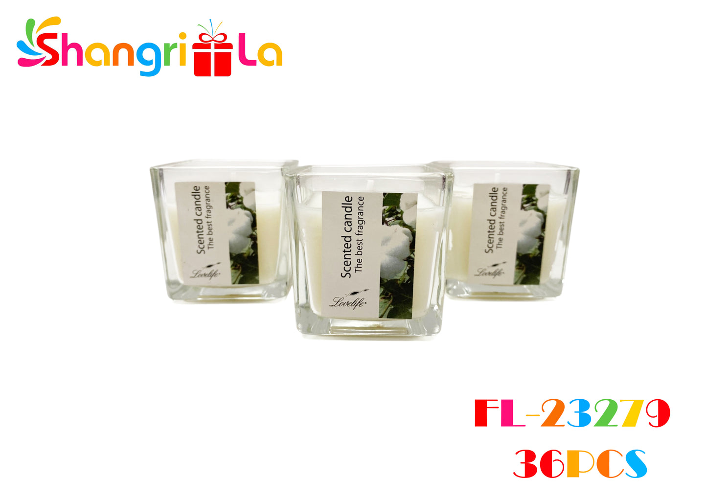 Set de 3 velas aromaticas 5*6cm