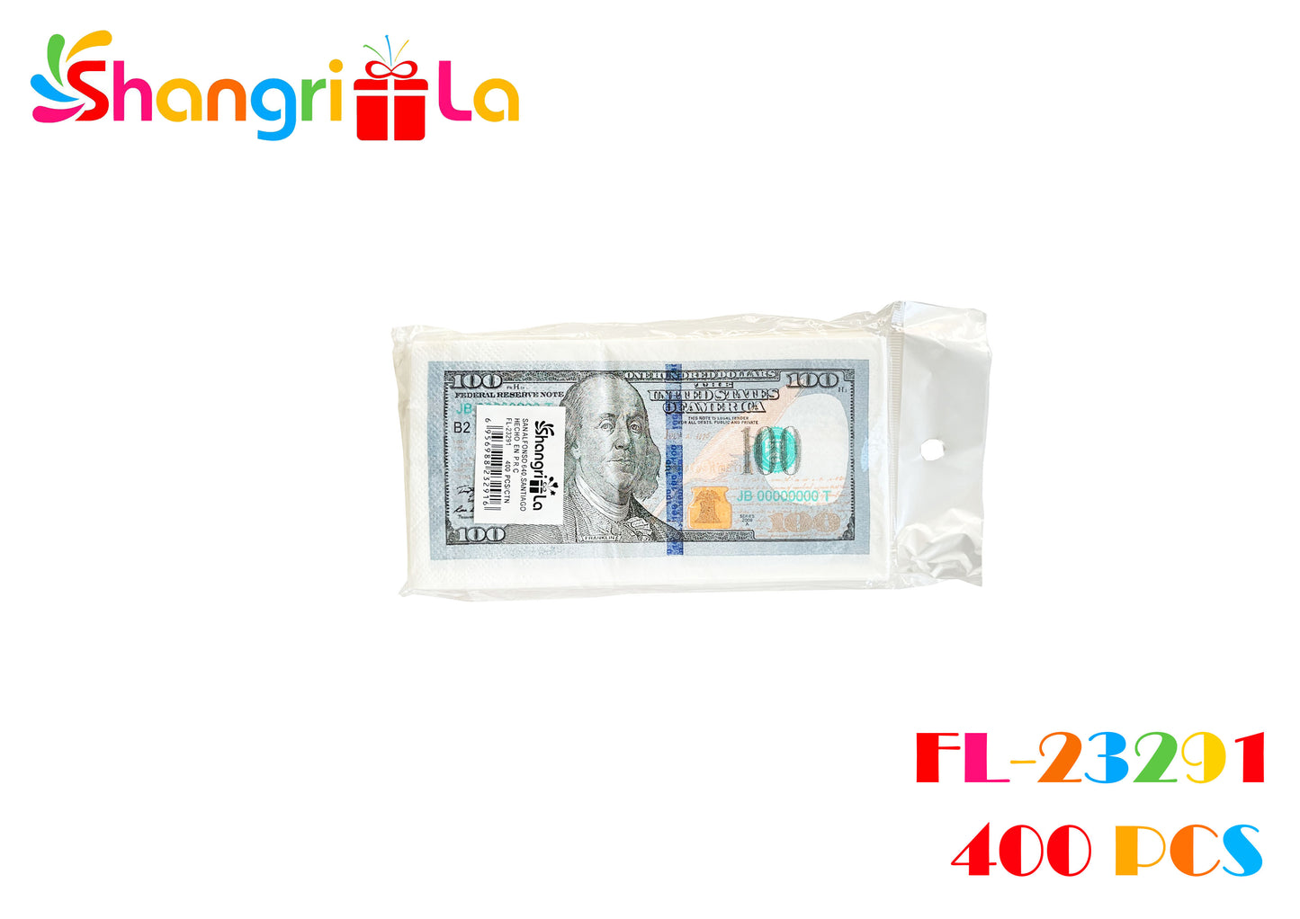 SET 65 SERVILLETAS CON TEMATICA DE DINERO