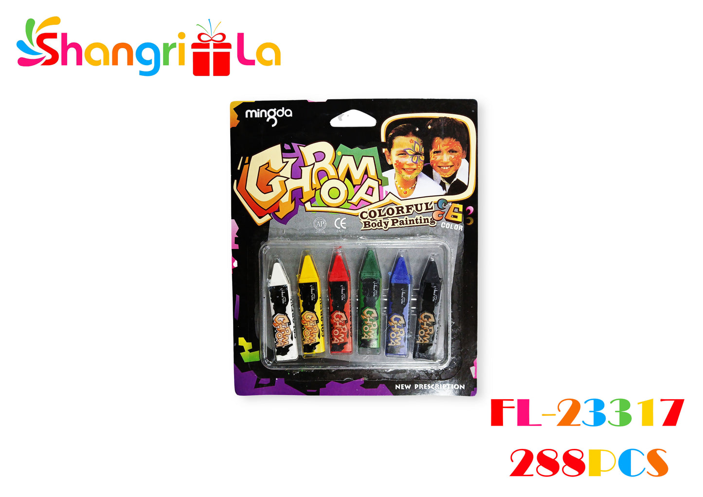 CRAYONES PINTACARITAS 6 UNIDADES