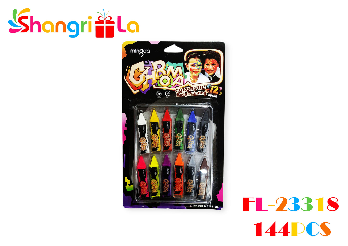 CRAYONES PINTACARITAS 12 UNIDADES