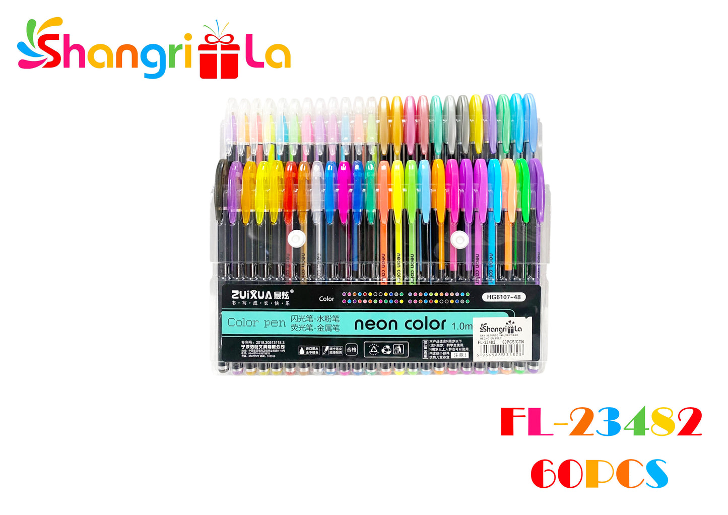 Neón color, lápiz gel 48 colores