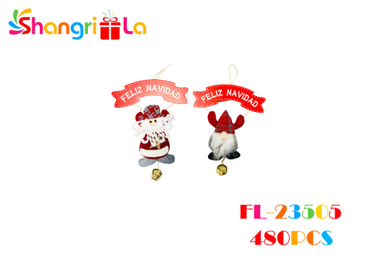 1 unidad muñeco colgante decorativo de navidad 27cm