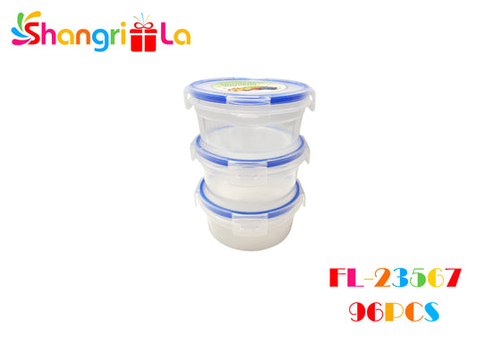 Set de 3 mini tappers hermeticos redondos 4.5cm * 10cm