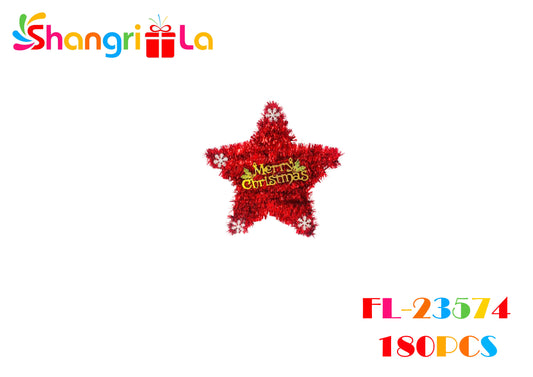Adorno colgante, estrella de navidad color rojo 30*25cm