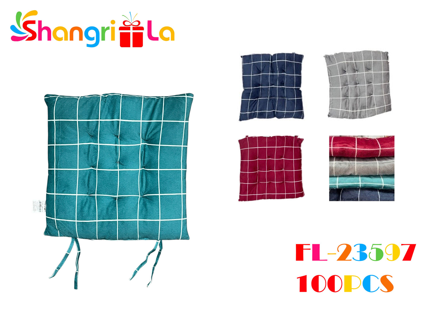COJIN PARA SILLA CUADRILLE TEXTURA DE TERCIOPELO 40*40CM