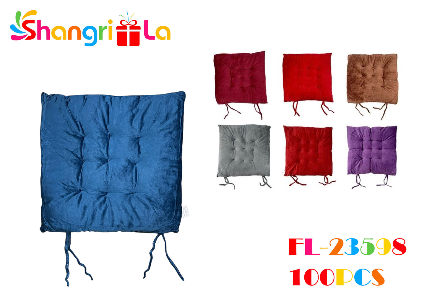 COJIN PARA SILLA CON TEXTURA DE TERCIOPELO 40*40CM