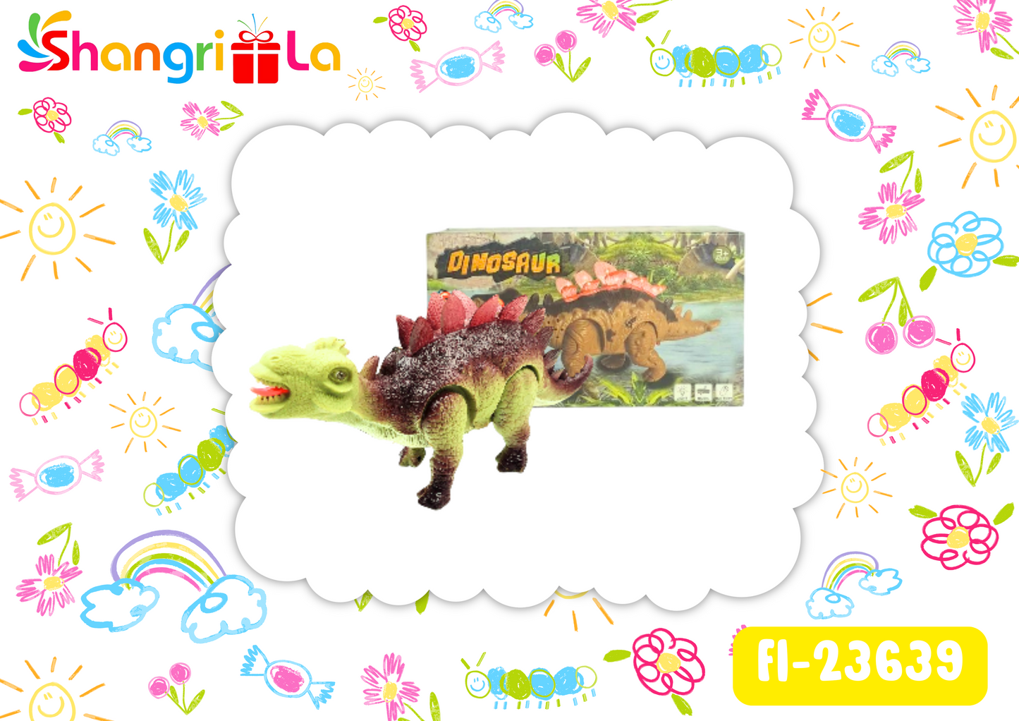 Dinosaurio con movimiento