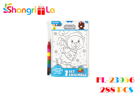 SET 12 PLANILLAS PARA PINTAR + LAPIZ MULTICOLOR 8 COLORES DESARMABLE