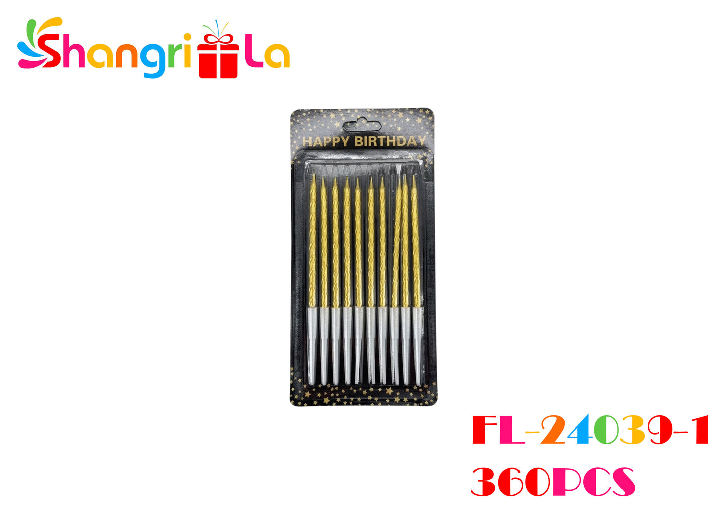 VELAS DE CUMPLEAÑOS PACK 10 UNIDADES