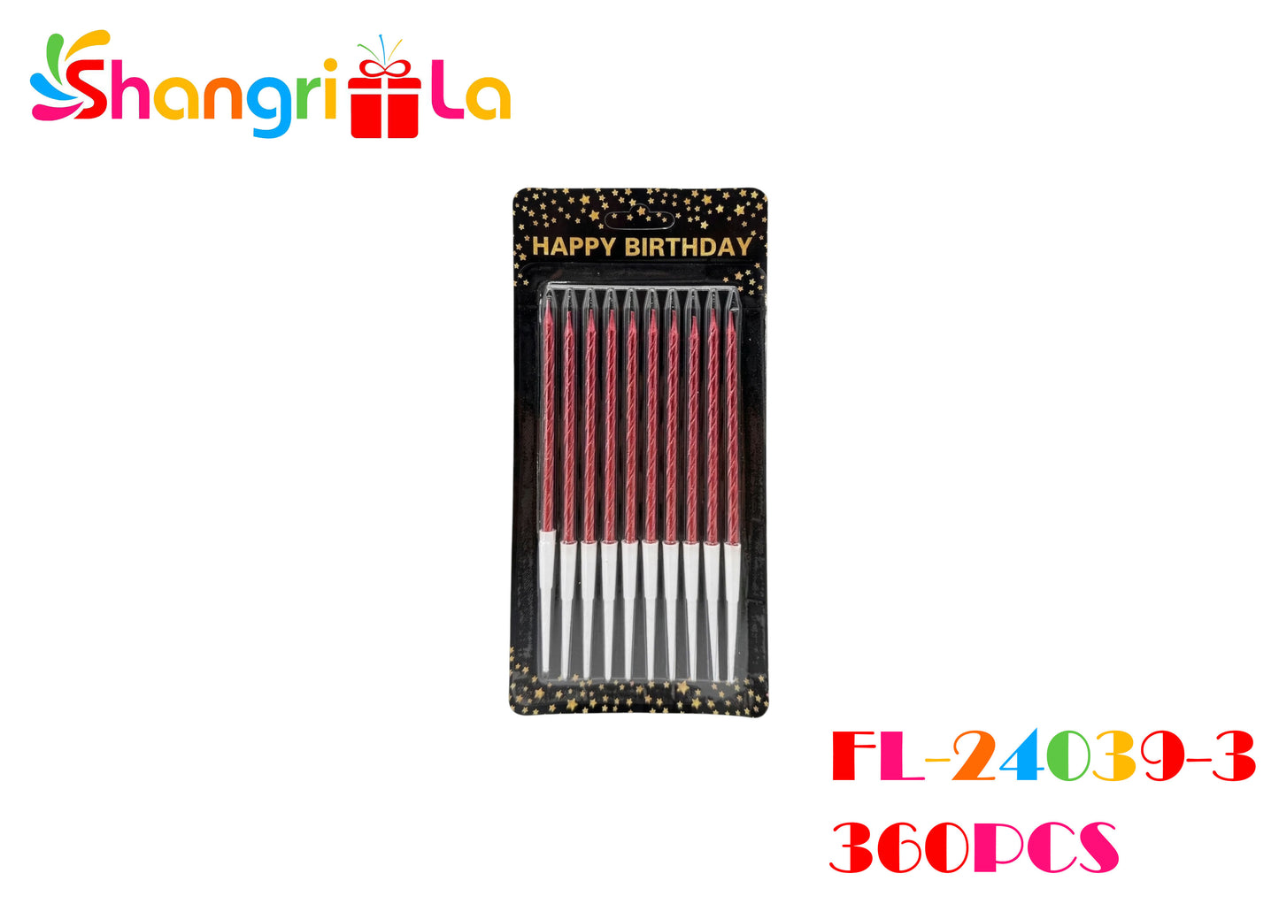 VELAS DE CUMPLEAÑOS PACK 10 UNIDADES