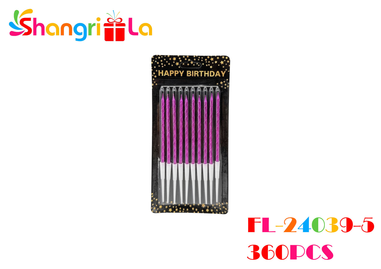 VELAS DE CUMPLEAÑOS PACK 10 UNIDADES