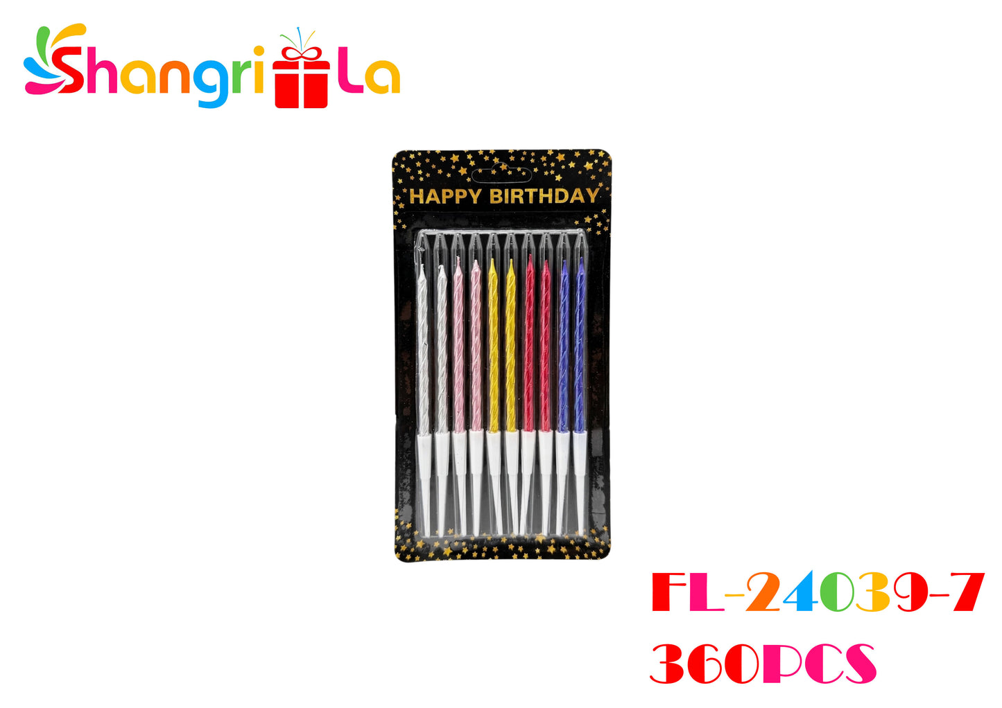 VELAS DE CUMPLEAÑOS PACK 10 UNIDADES