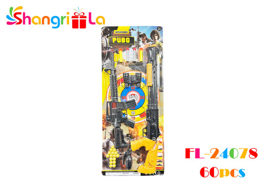 SET ARMAS DE JUGUETE CON ACCESORIOS + BINOCULAR