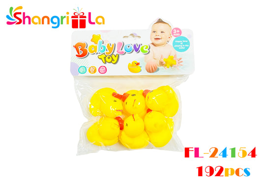 SET 6 PATOS HULE PARA BAÑO