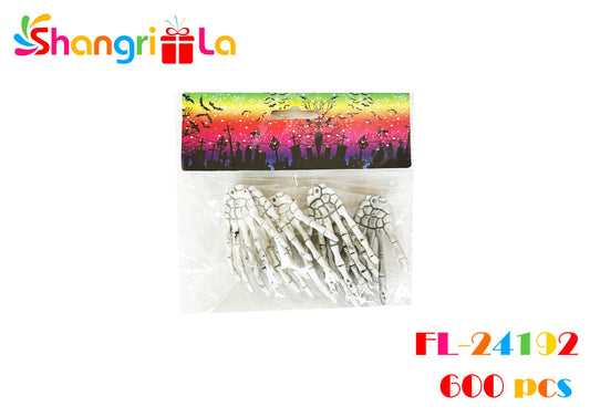 SET 6 MANOS DE ESQUELETO DECORATIVAS