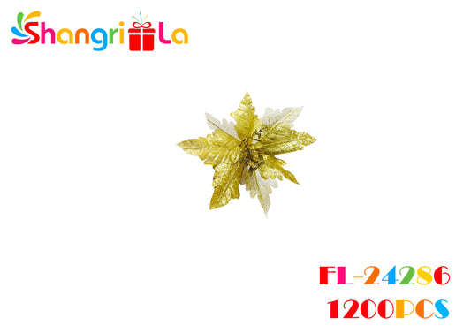 1 unidad de flores decorativas navideñas 26cm