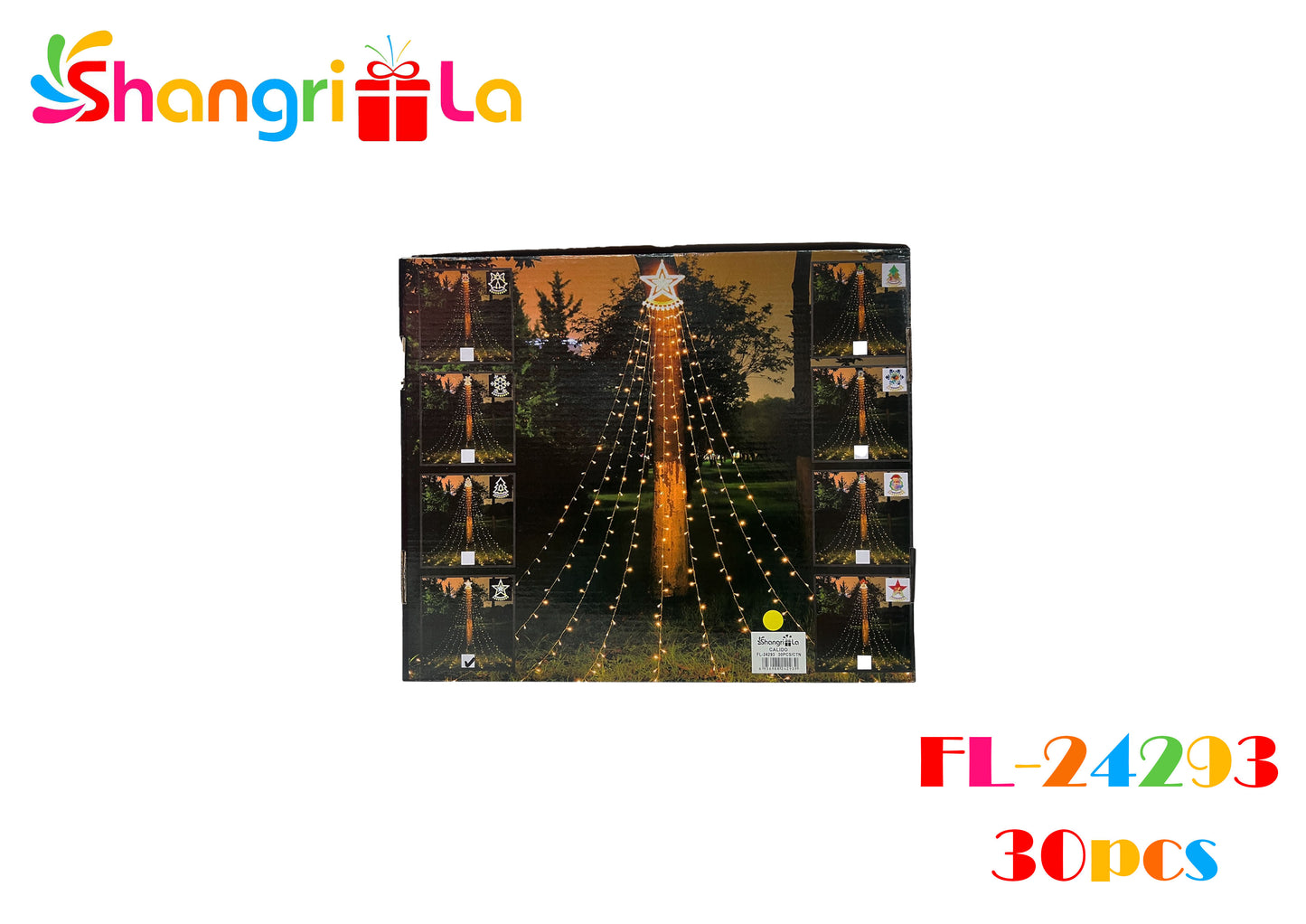 LUCES DE NAVIDAD, CASCADA ESTRELLA CALIDA