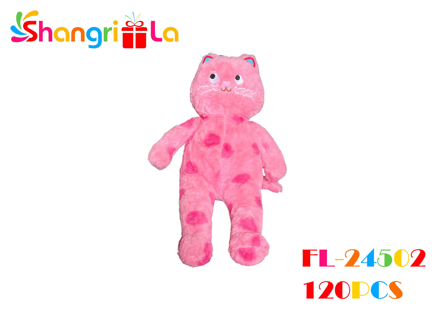 GATO ROSA CON MANCHAS 50CM