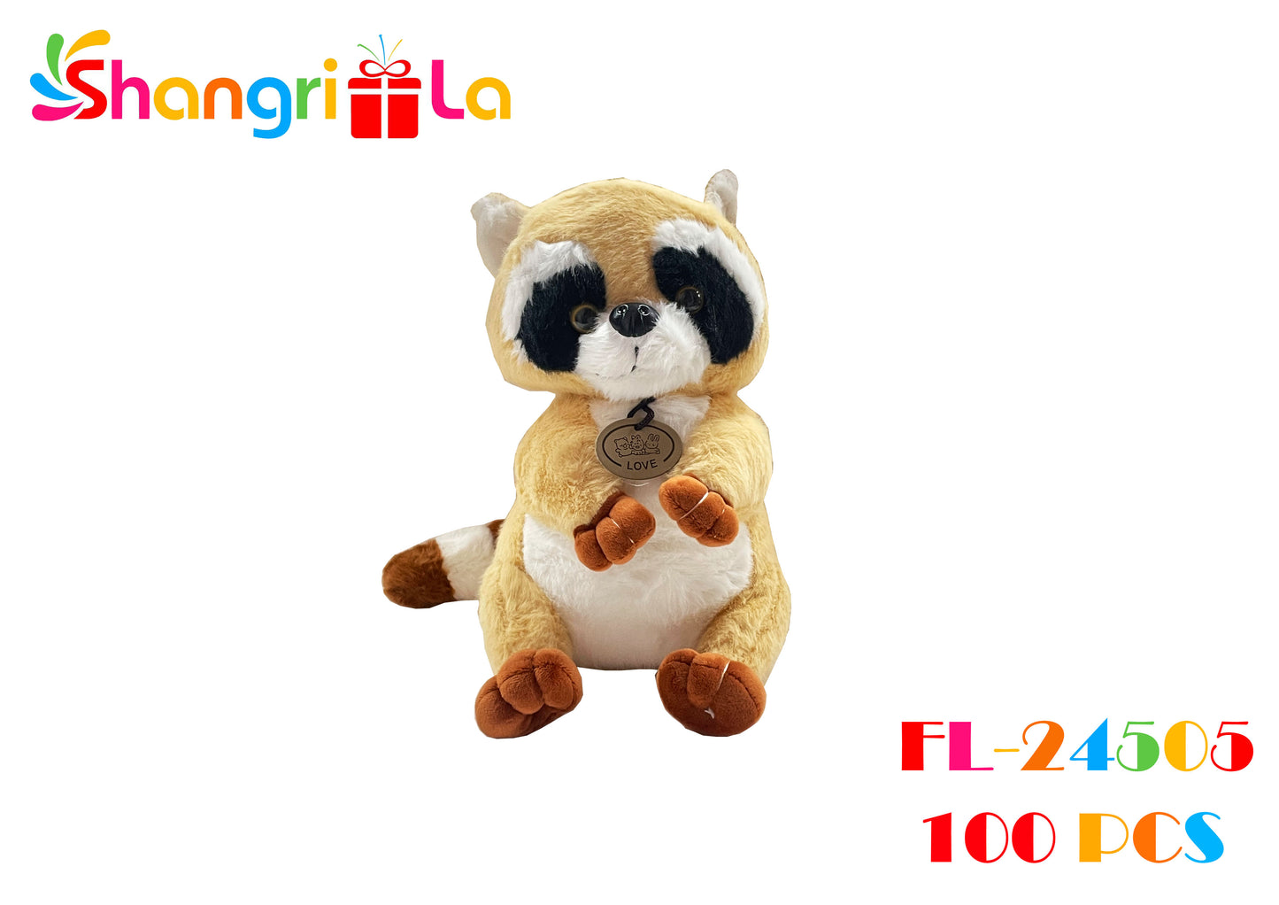 PELUCHE MAPACHE 26CM