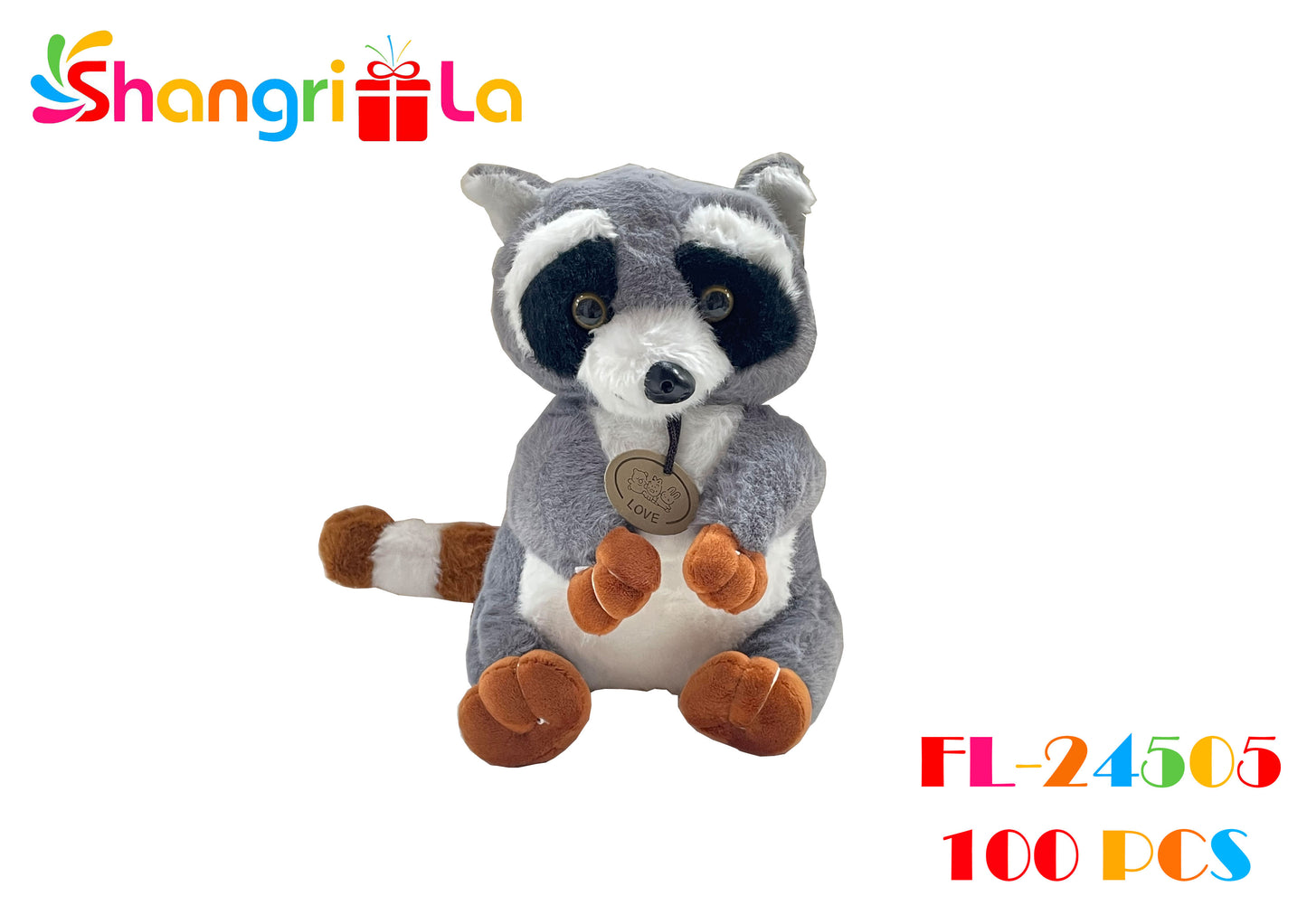 PELUCHE MAPACHE 26CM