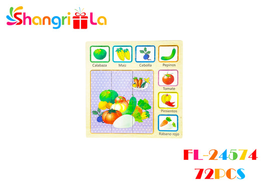 PUZZLE DIDACTICO 30x30cm